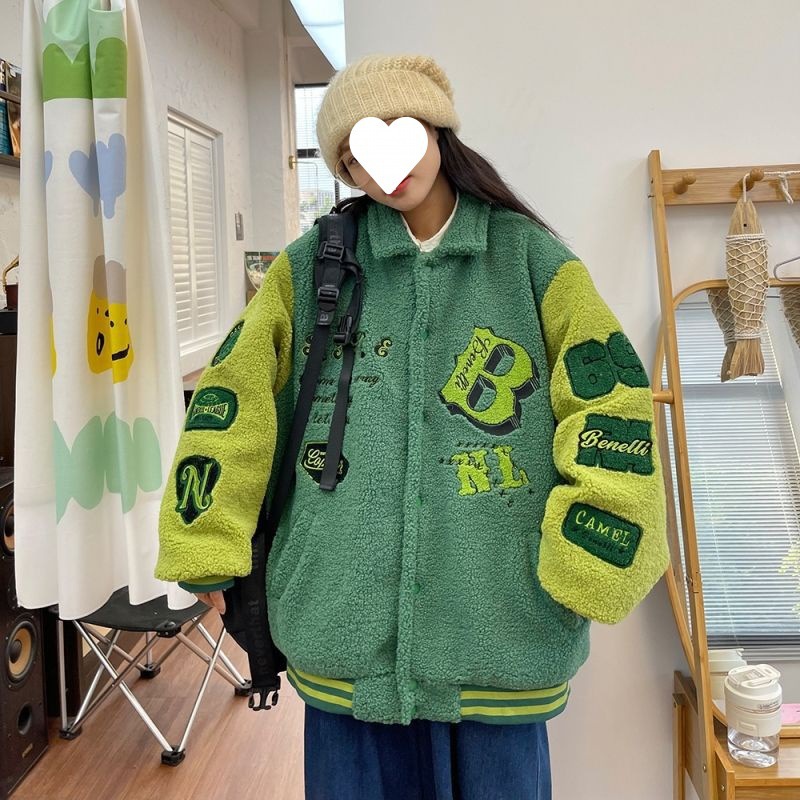 Large Size Plus Down Thickened Lambswool Cotton Clothing Women - Image 5