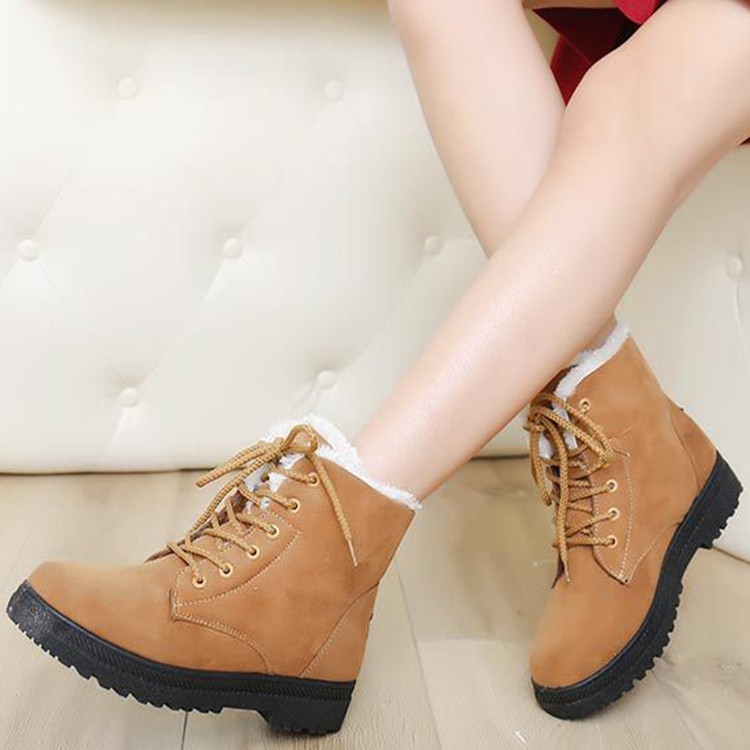 Winter Snow Boots With Warm Plush Ankle Boots For Women Shoes - Image 6