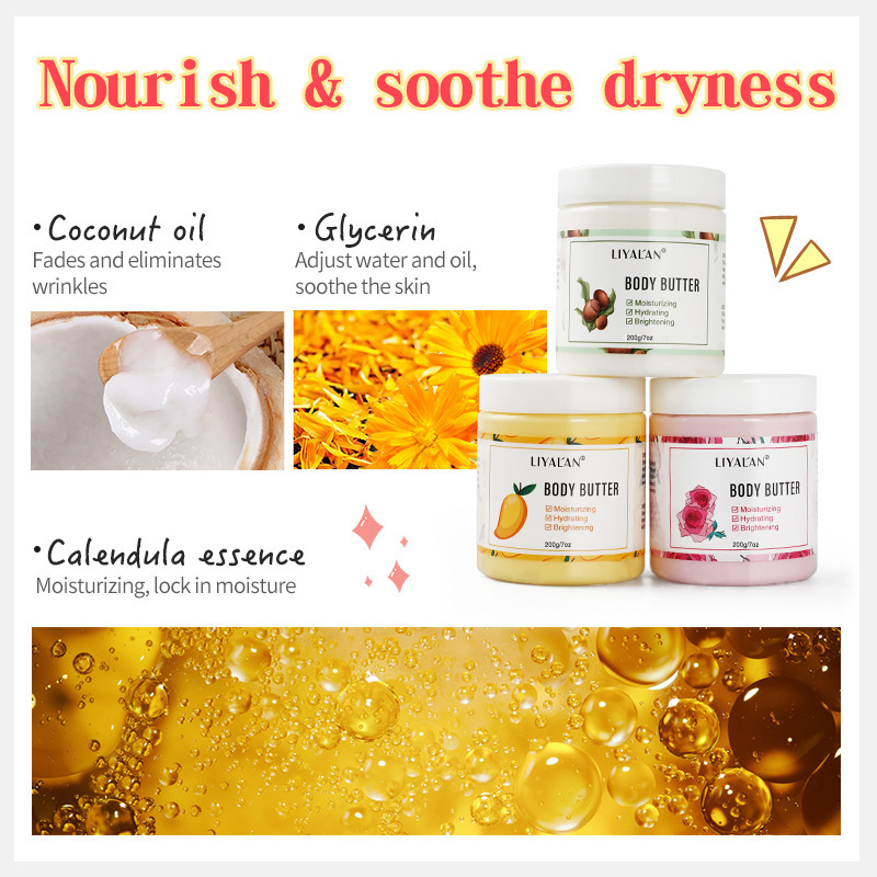 Shea Butter Body Butter Plant Nourishing Moisturizer Body Care Cream Body Lotion - Image 8