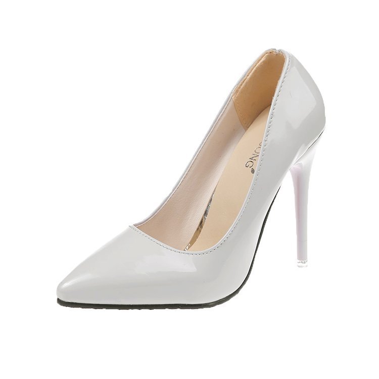 Office Thin Heel High Heels Women's Shoes Pointed Toe Patent Leather Wedding Shoes Women's - Image 7