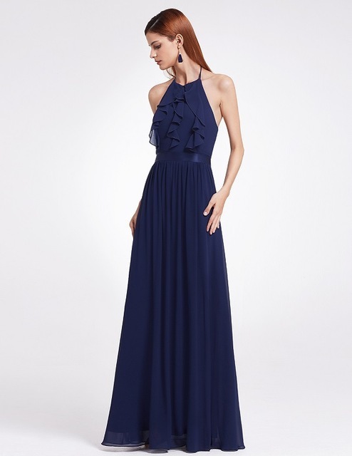 Chiffon Bridesmaid Dress Wedding Long Dress - Image 2