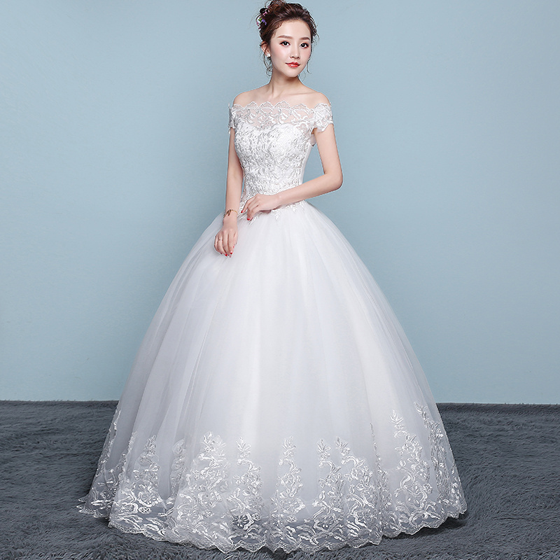 Qidi wedding dress shoulder wedding dress - Image 2