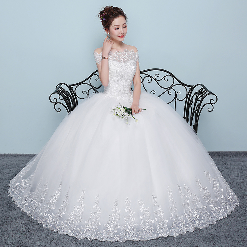 Qidi wedding dress shoulder wedding dress - Image 7