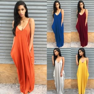 Women Summer Dress Casual Long Dresses Plus Size