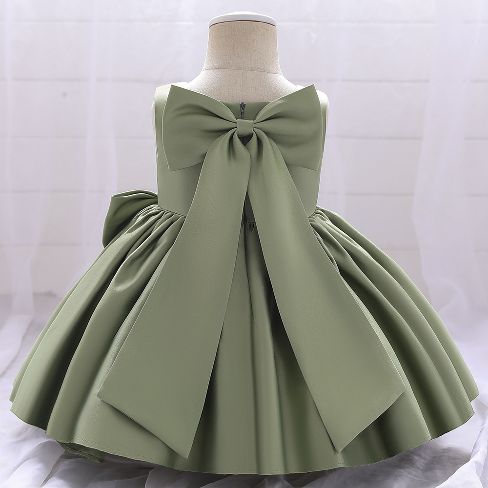 Birthday Dress Big Bow Flower Girl Wedding Dress Dress