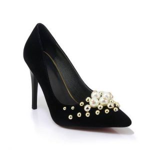 High heeled wedding shoes