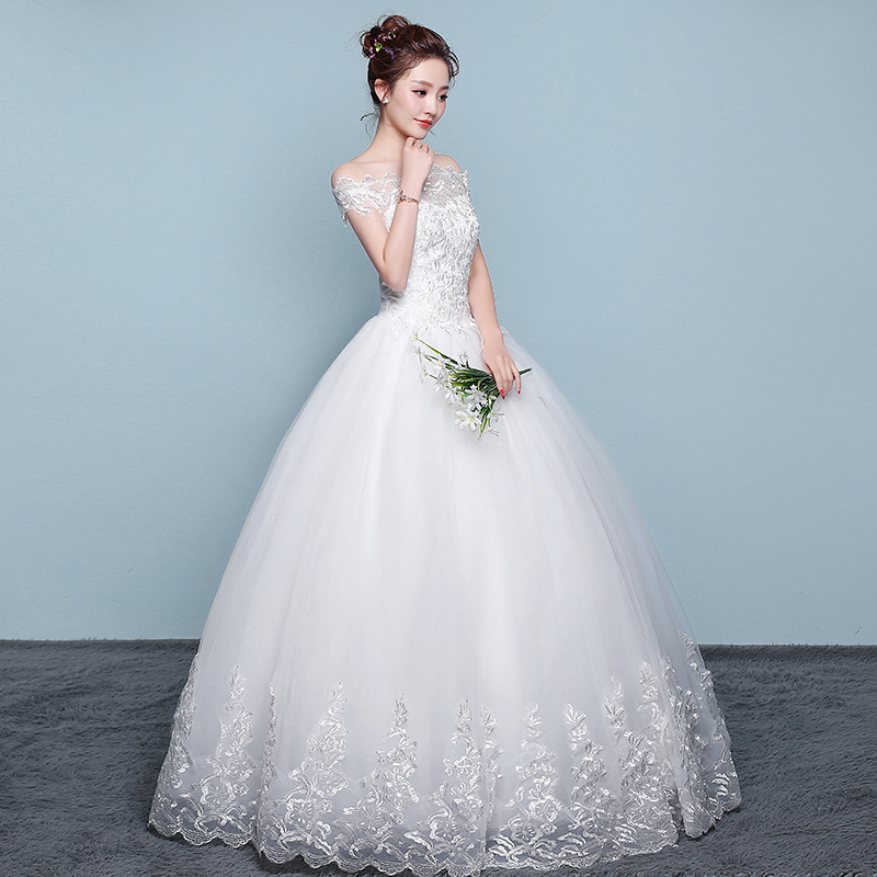 Qidi wedding dress shoulder wedding dress - Image 3
