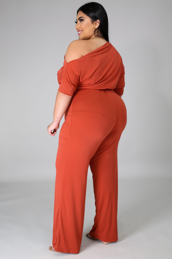 Women's Plus Size Jumpsuit Women's High Waist Jumpsuit - Image 2