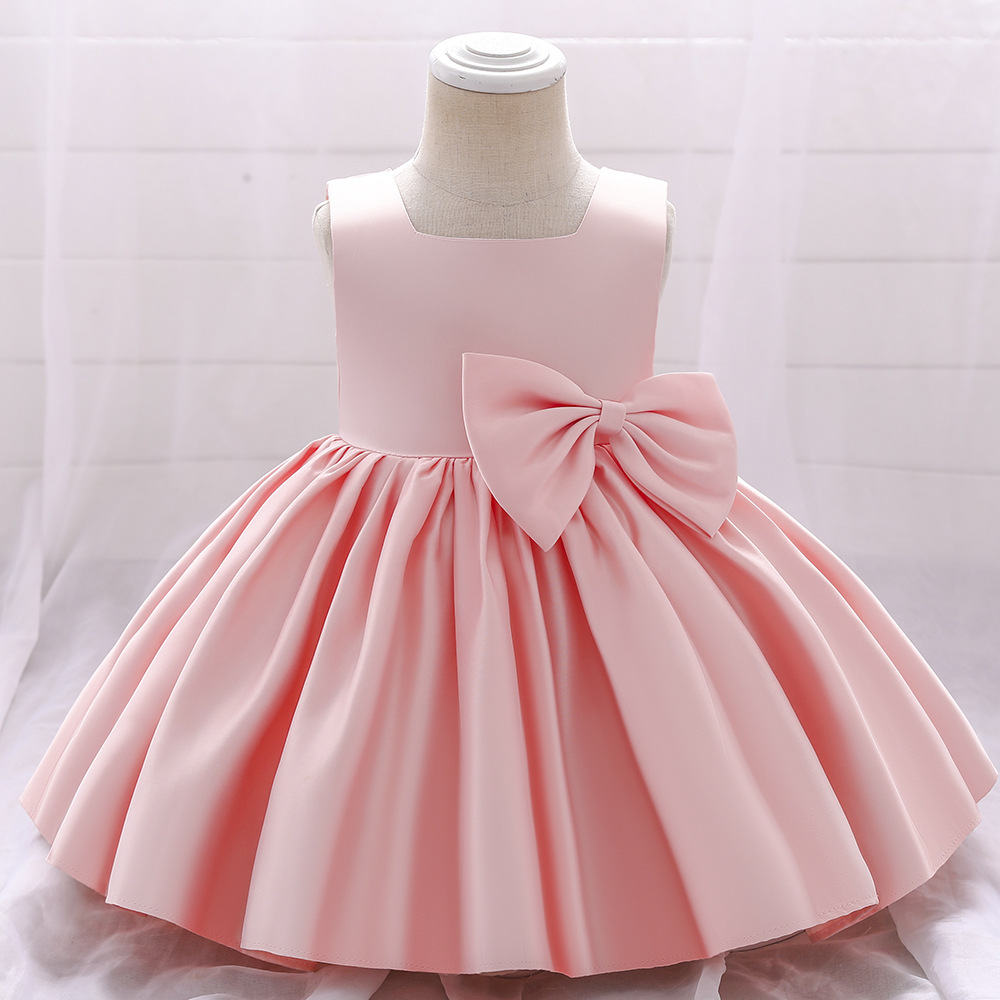 Birthday Dress Big Bow Flower Girl Wedding Dress Dress - Image 3