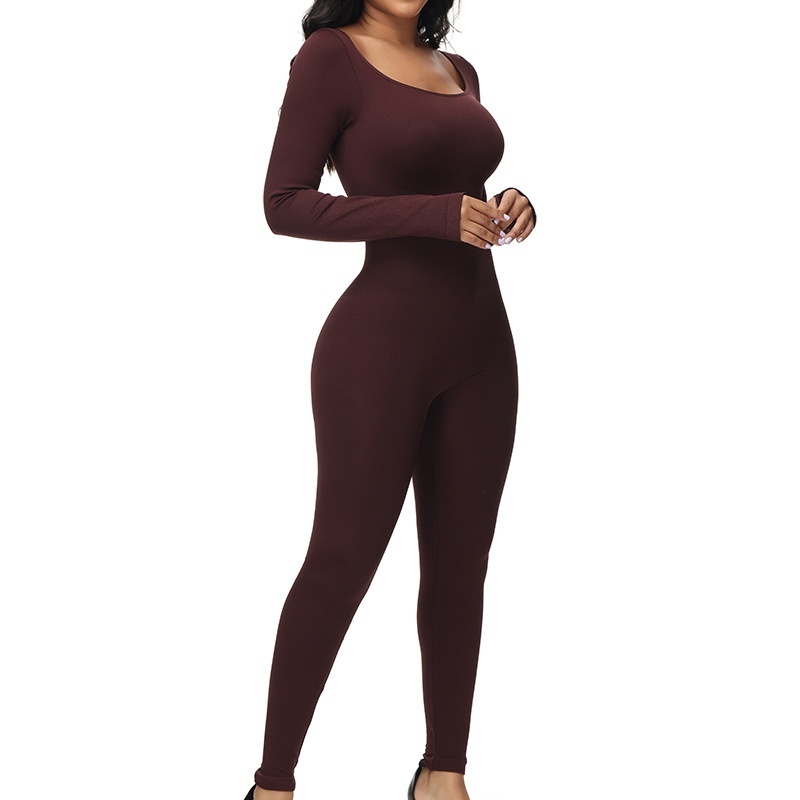 Plus Size High Waist Belly Shaping Jumpsuit - Image 7