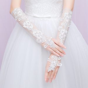 Bride Korean Gloves Wedding Dress