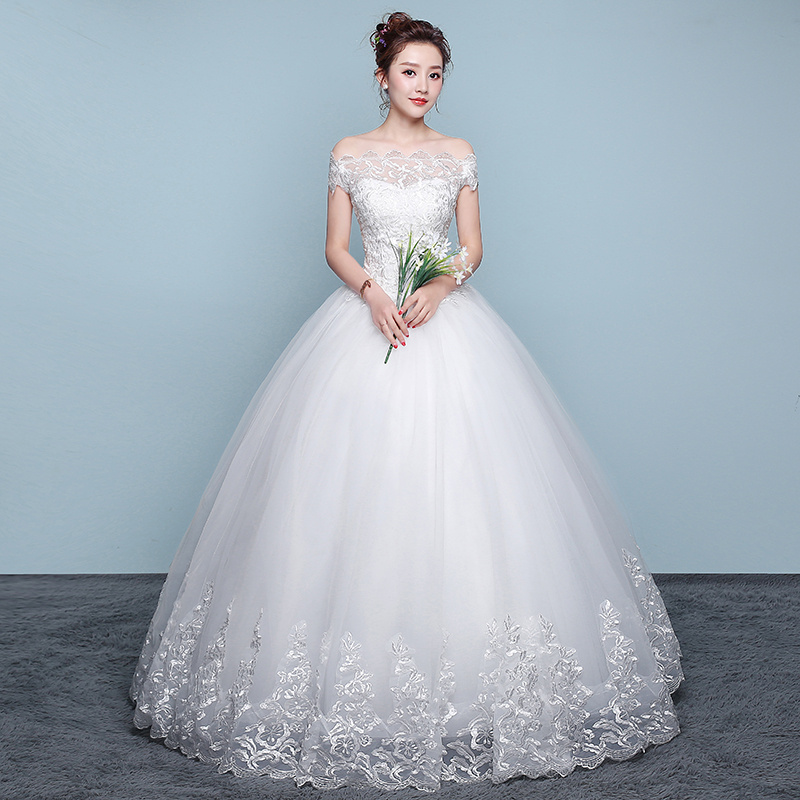 Qidi wedding dress shoulder wedding dress - Image 6
