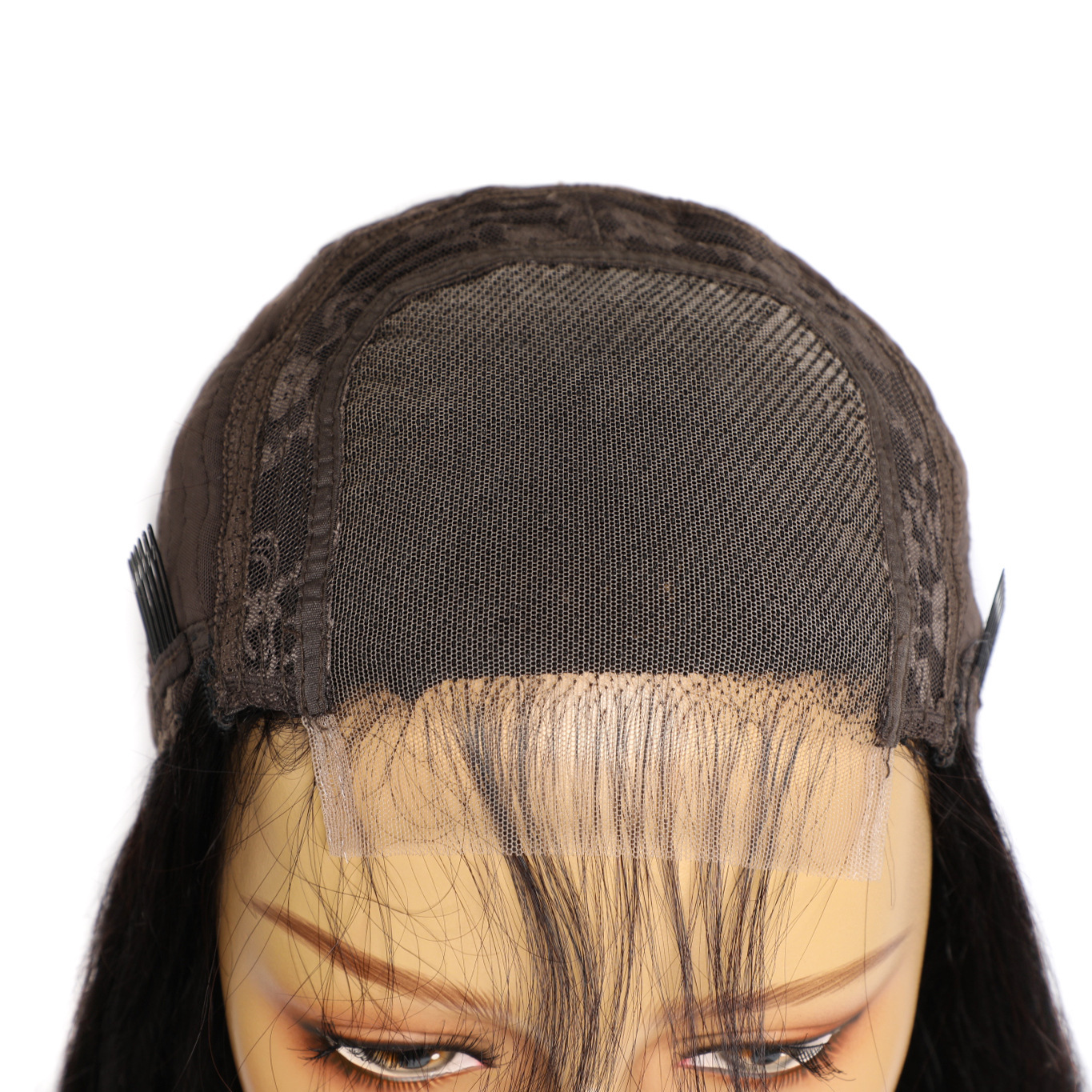 Real Human Hair Wig Lace Hair Set 9a Hair Quality Straight Hair - Image 3