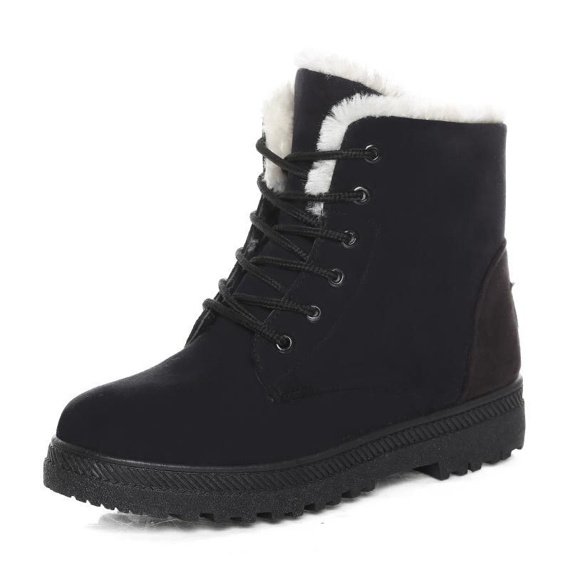 Winter Snow Boots With Warm Plush Ankle Boots For Women Shoes - Image 9