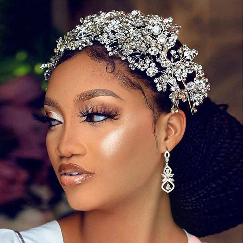 European And American Wedding Rhinestone Handmade Hair Accessories Wedding Dress - Image 10