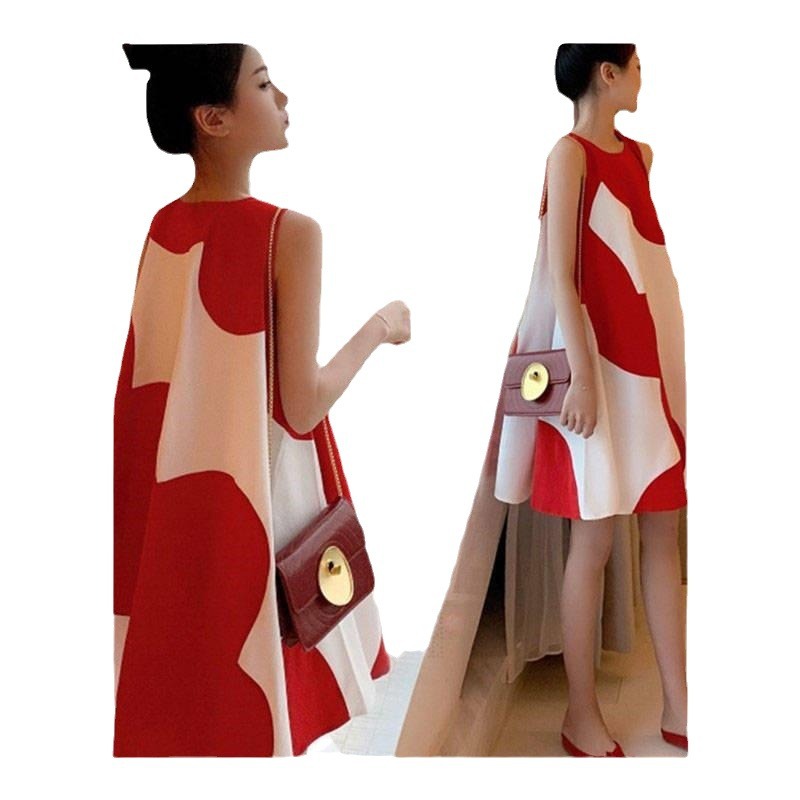 NaomiRuth Plus Size Women's Dress Sleeveless Mid-length Dress Women - Image 5