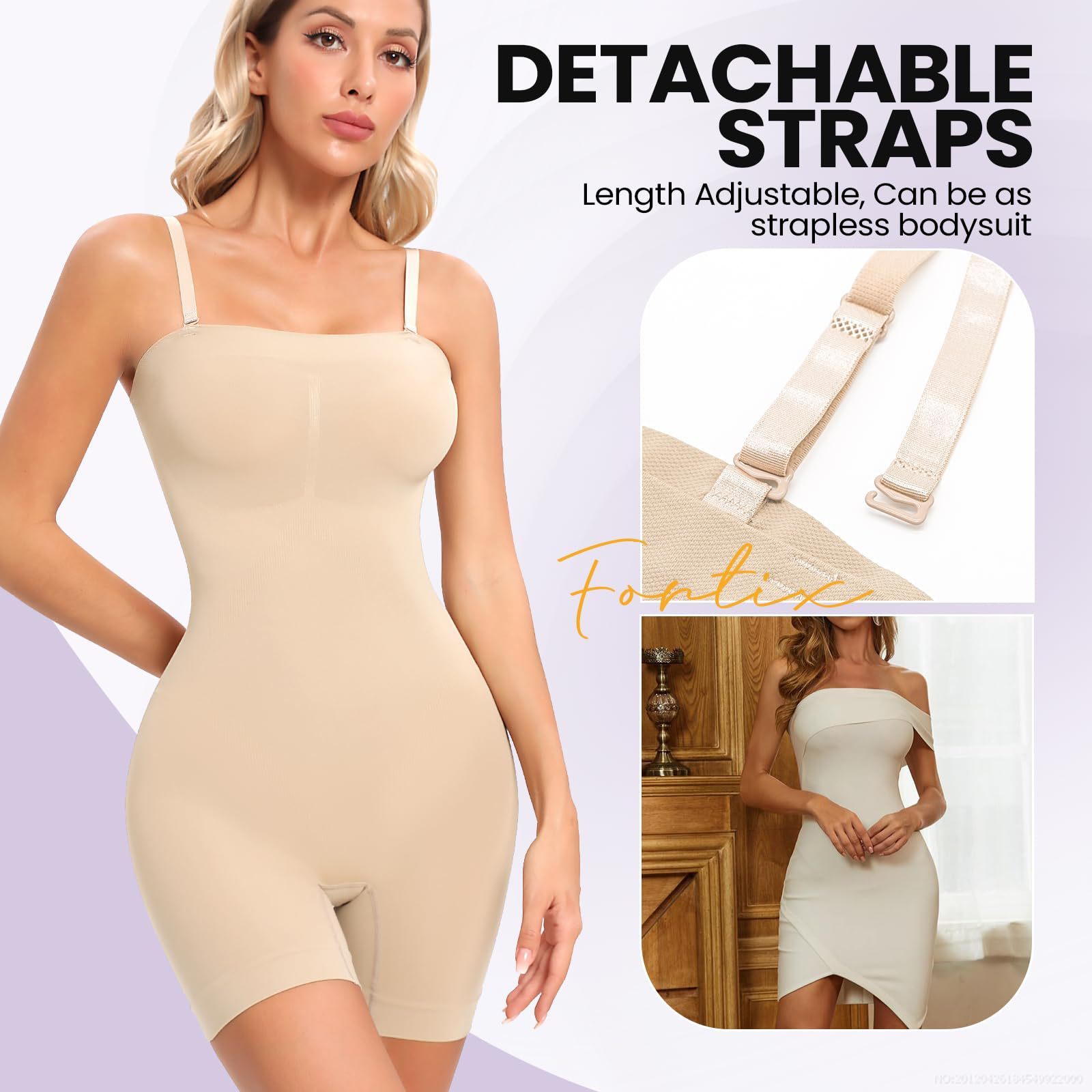 Plus Size Belly Contracting And Hip Lifting Jumpsuit - Image 5