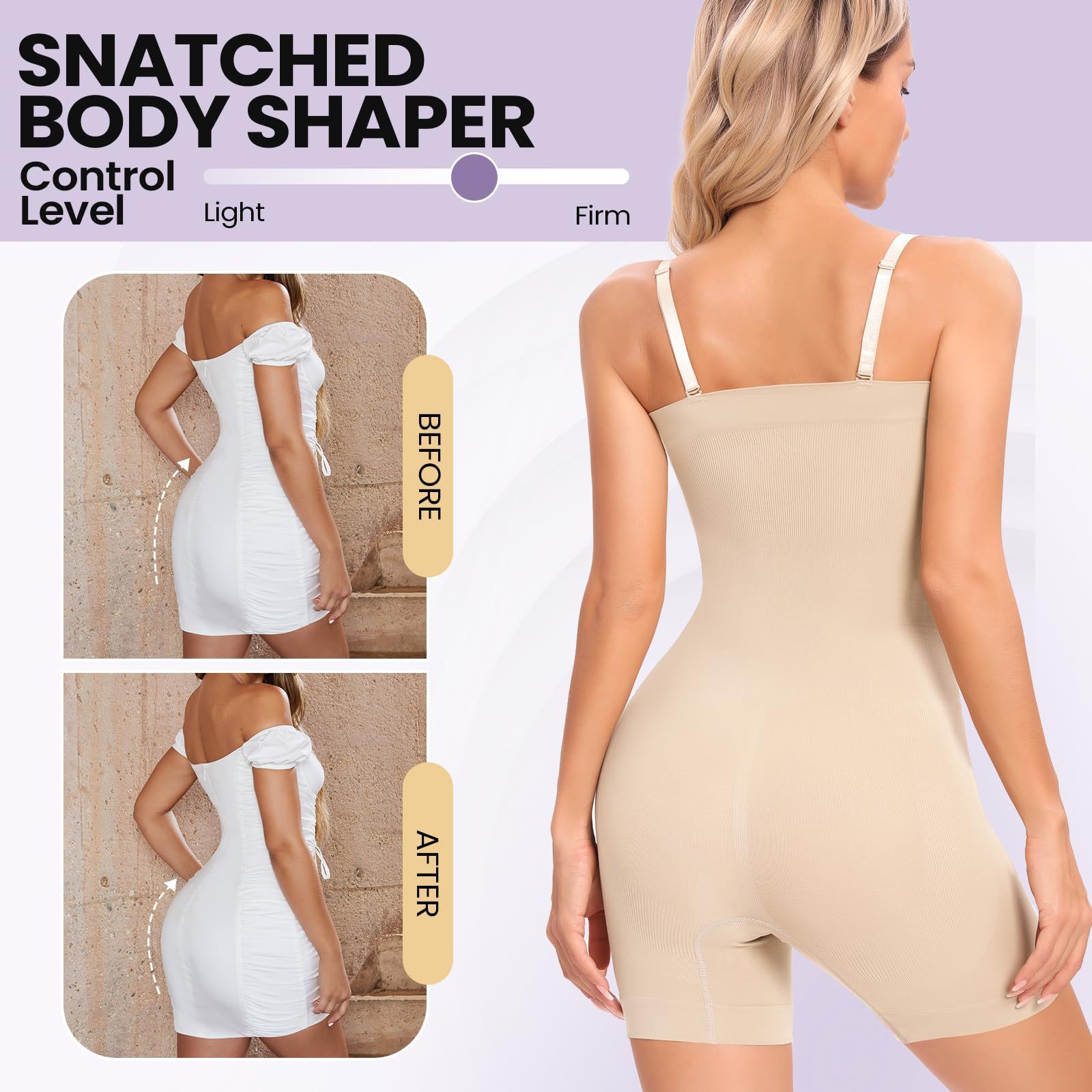 Plus Size Belly Contracting And Hip Lifting Jumpsuit - Image 4