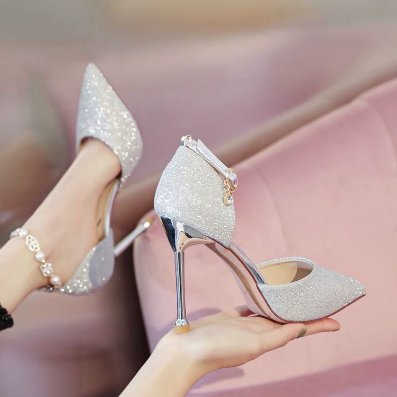 French High Heels Wedding Shoes Design Sense Dignified Goddess - Image 10