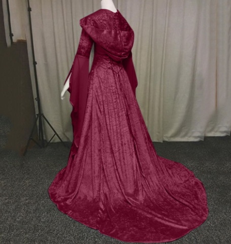 Medieval retro wedding dress - Image 7