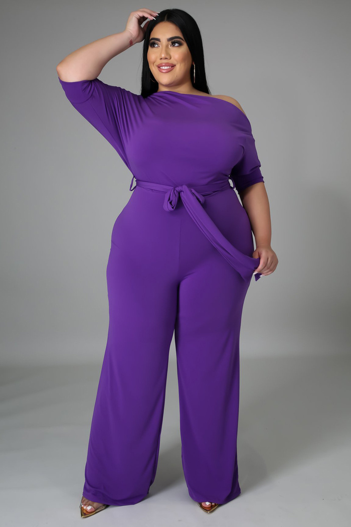 Women's Plus Size Jumpsuit Women's High Waist Jumpsuit - Image 3