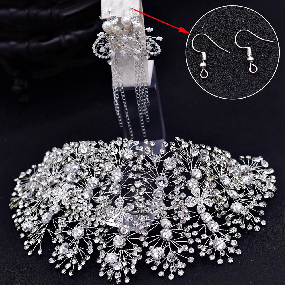 European And American Wedding Rhinestone Handmade Hair Accessories Wedding Dress - Image 3