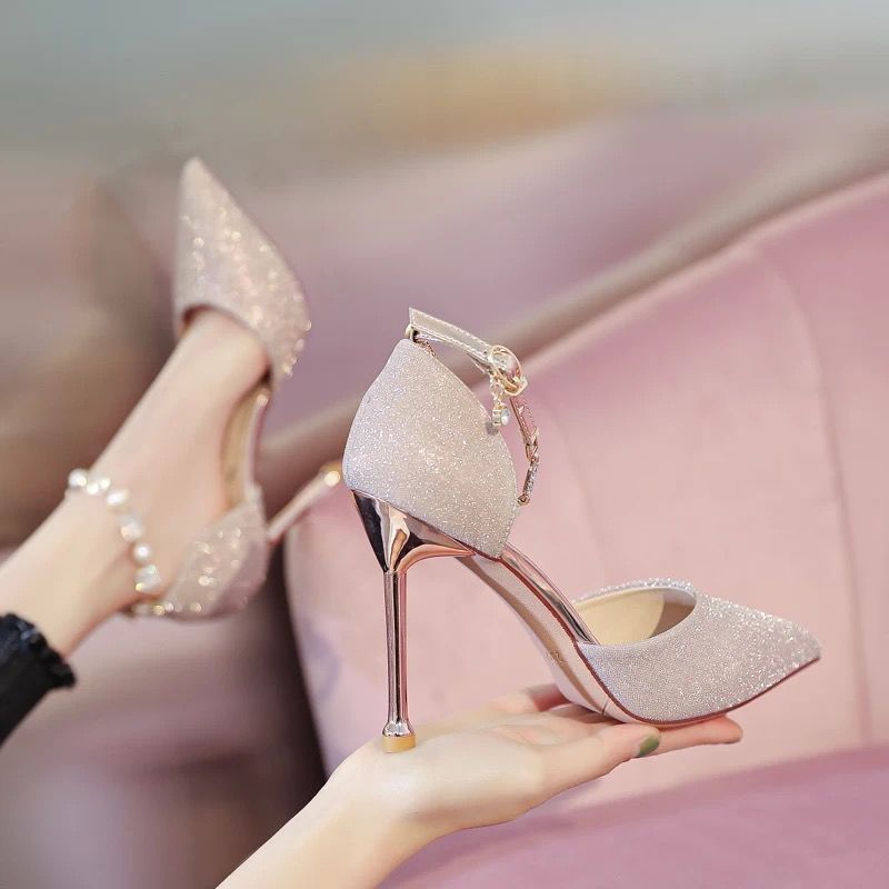 French High Heels Wedding Shoes Design Sense Dignified Goddess - Image 9