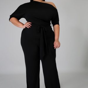 Women's Plus Size Jumpsuit Women's High Waist  Jumpsuit