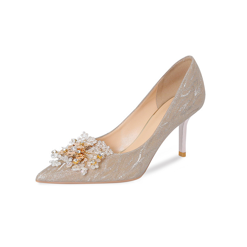 Banquet Sequins Fashion Shoes Pointed Xiuhe Wedding - Image 7