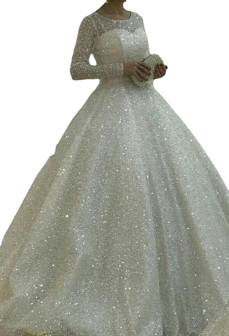 Slimming Tulle Tutu Plus Size Trailing Wedding Dress - Image 6