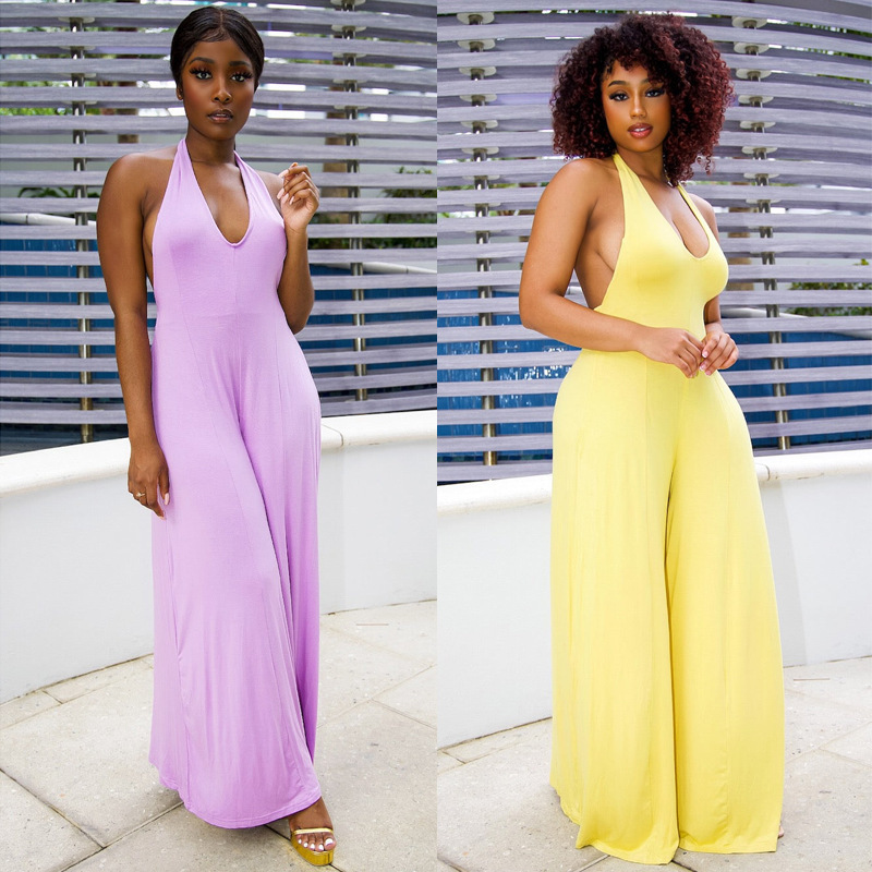 Sleeveless Wide Leg Jumpsuit Top Size Jumpsuit Thigh Pants